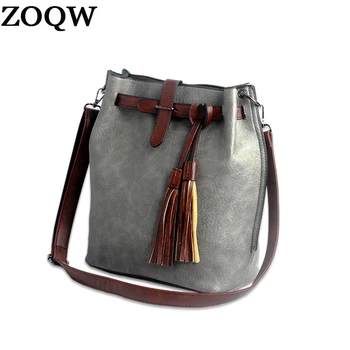 

New Vintage Tassel Women Messenger Bags Designer High Quality Pu Leather Small Shoulder Bag Ladies Crossbody Bags SW0193