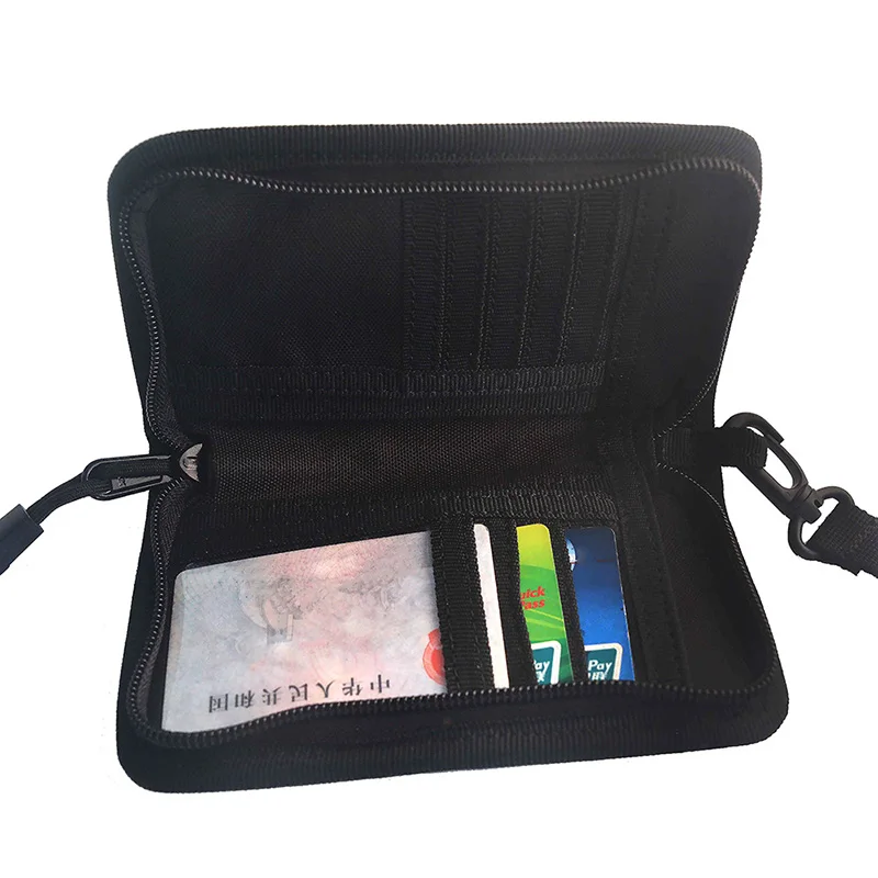 

Tactical Handheld Wallet Phone Pouch Multi Functional Waterproof Portable Cash Card Holder Bags with Detachable Rope Waist Bag