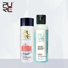 PURC 3.7% 100 мл яблочный запах кератин бразильское лечение выпрямление волос ремонт повреждения волос лучший набор по уходу за волосами