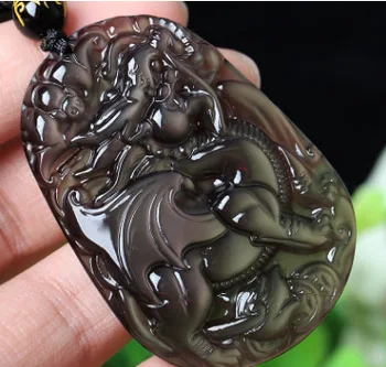 

Natural ice kinds of obsidian flying the mythical wild animal pendant transshipment kirin hang drop