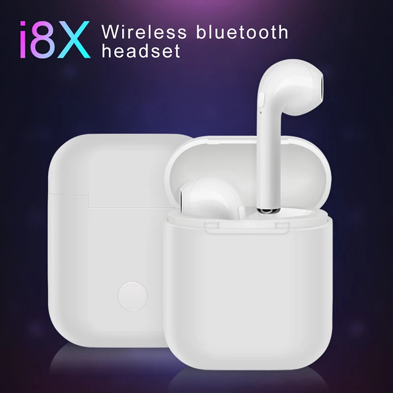 I8X TWS беспроводные наушники в ухо мини Bluetooth 4 2 двойные с зарядной коробкой для