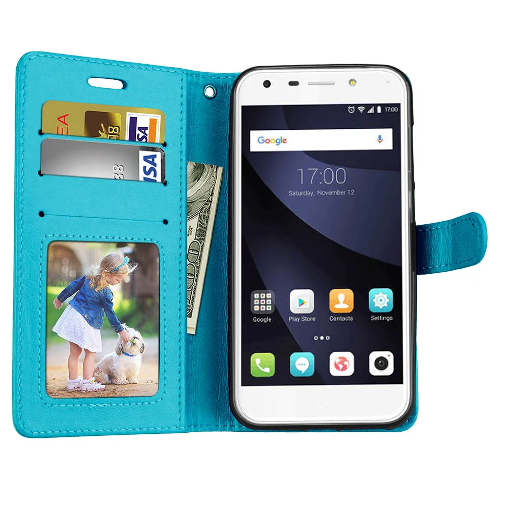 Для случая zte лезвие A6/A6 Lite крышка Роскошные плотная Бумажник Стенд из