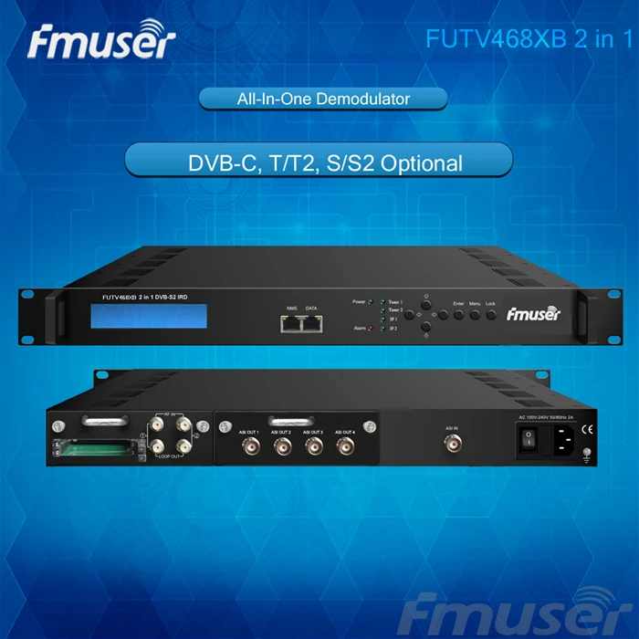 FUTV468xB 2 топливный фильтр грубой очистки 2 FTA DVB-C, Т/T2, S/S2 ИИР 4ASI IP вне