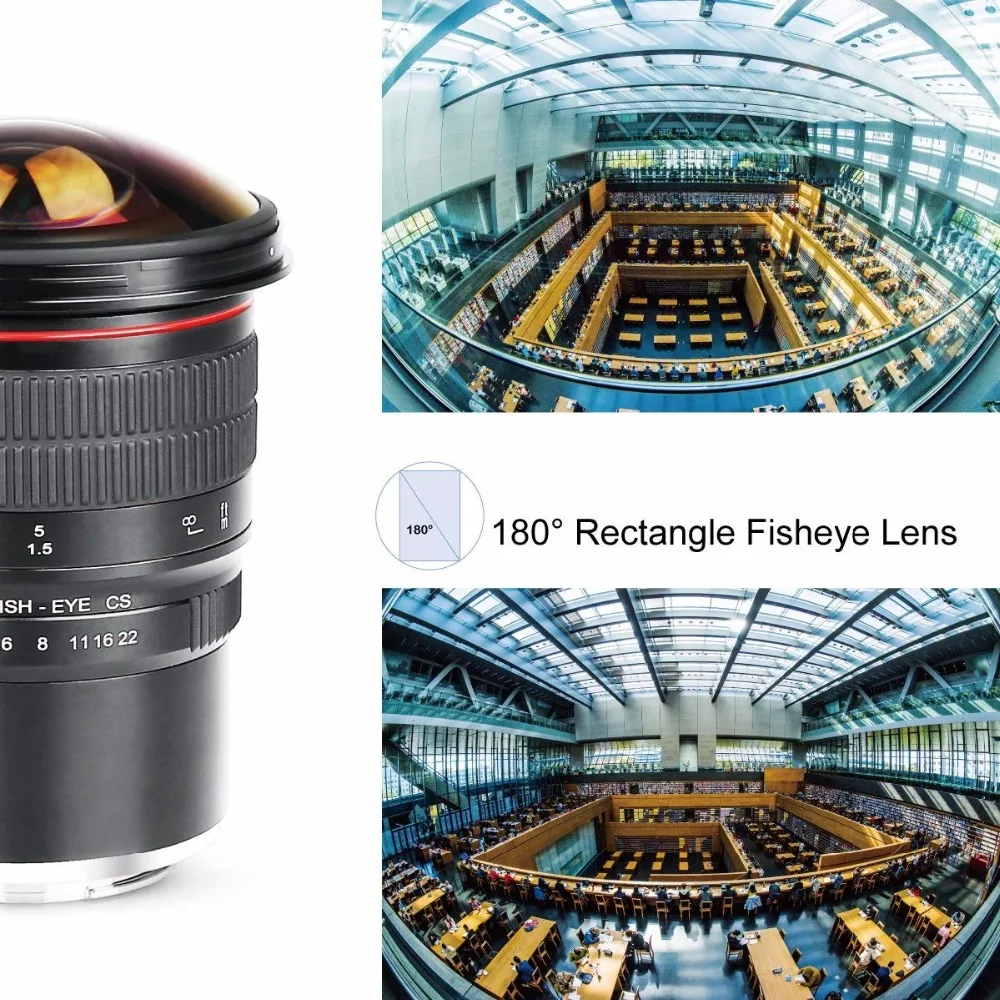 Ультраширокий объектив Meike 8 мм f3.5 рыбий глаз для камеры Olympus Micro 4/3 EM10/5/1/EP5 и Panasonic G7