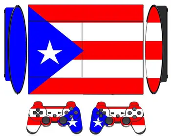 

Flag 266 Vinyl Skin Sticker Protector for Sony PS3 Super Slim 4000 and 2 controller skins Stickers
