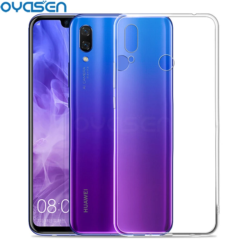 Ультратонкий Прозрачный чехол для Huawei Nova 4 3i 3e 3 Силиконовый мягкий прозрачный