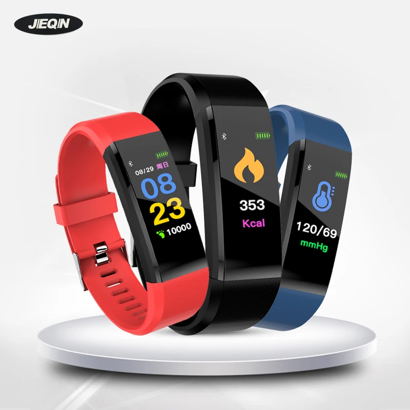 

Original 115 PULS Smart Watch bracelet heart rate monitor motion tracker smart bracelet display PK i12 tws i600 i500