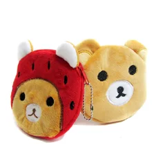 6 шт./партия) плюшевые Мультяшные Кошельки для монет Мини кошельки сумки женские сумки для денег bolsos для детского сада для маленьких девочек и мальчиков