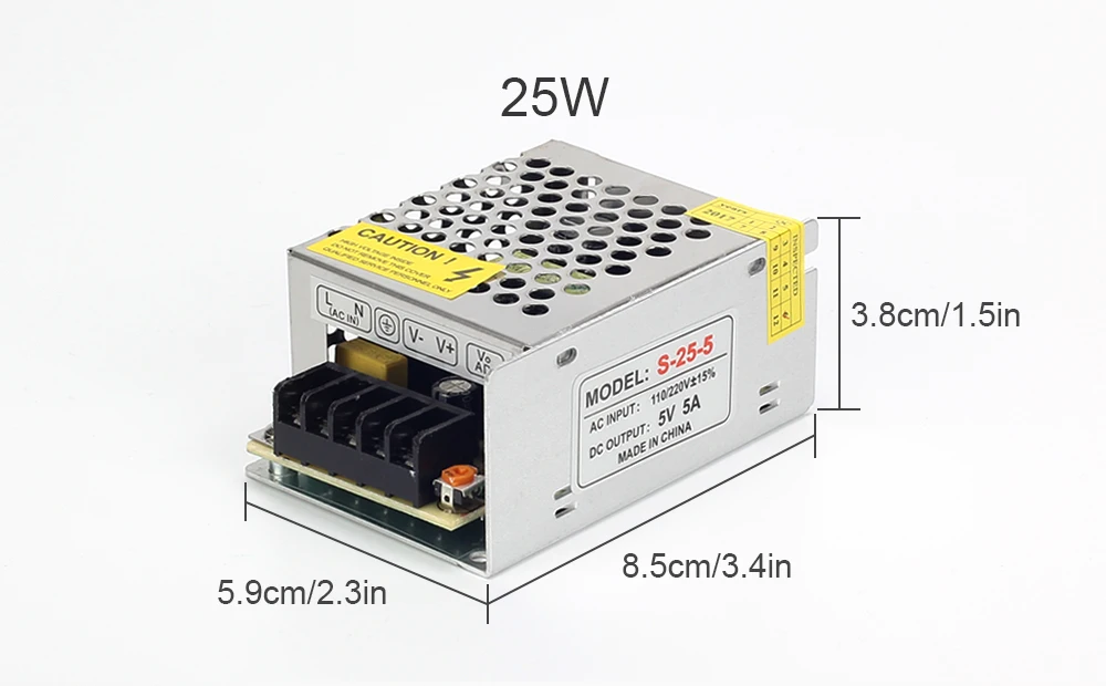 5V Мощность поставить 2A 5A 10A 20A 40A 60A освещение Трансформатор для DC5V светодиодный полосы WS2812 WS2812B AC110-220V вход