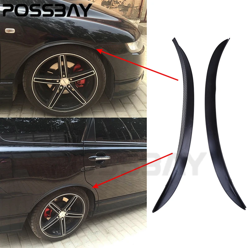 

POSSBAY 1 Pair Auto Truck Mudguard Mud Guard Fender Flare Wheel Lip Body Kit Protector Cover Mud Splash Guard Mudflaps Fenders