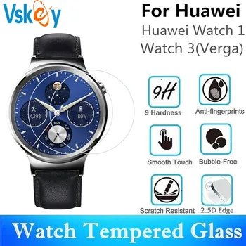 

VSKEY 100PCS Tempered Glass For Huawei Watch 3 Verga Watch1 Round Smart Watch Screen Protector Protective Film