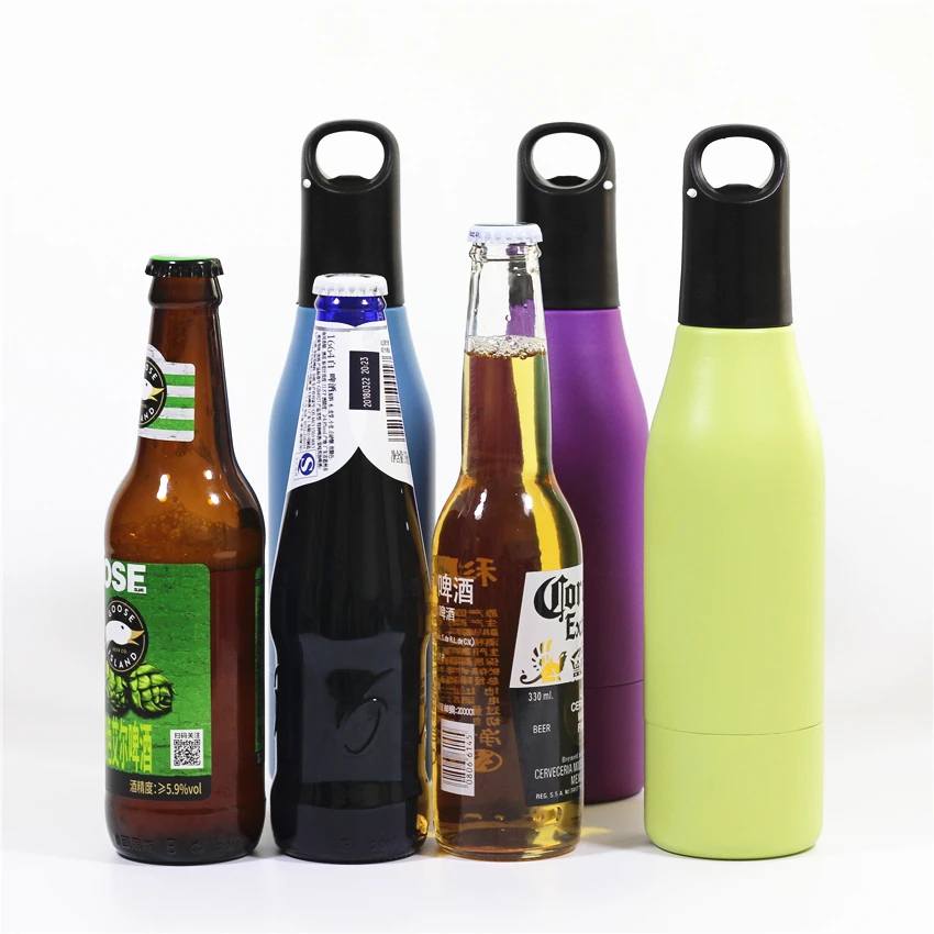 Stainless Steel Beer Bottle Holder Bottle Opener Insulator within Bottle  Keeps Beer Cold Fits Most 12oz Bottles can you swig it? - AliExpress