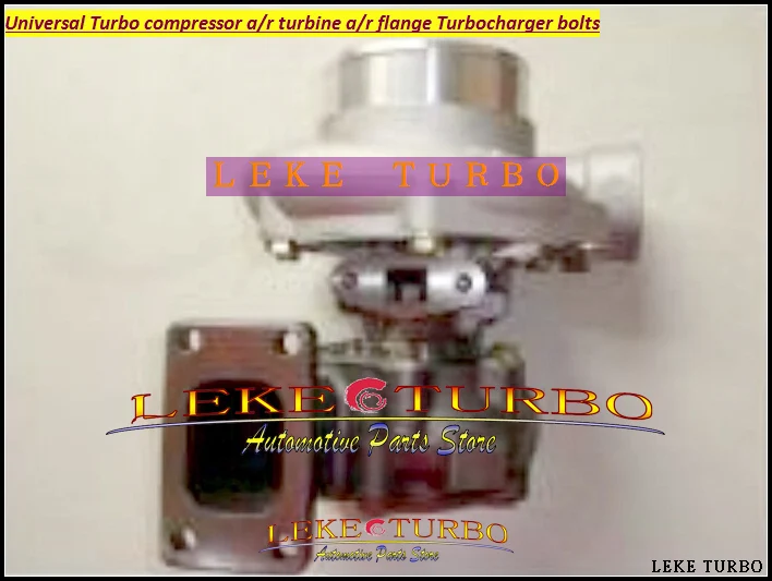 

Universal Turbo GT35-2 Compressor AR 0.70 Wheel 66.6mm Turbine AR 0.63 T3 flange 5 bolt Oil Cooled Journal bearing Turbocharger