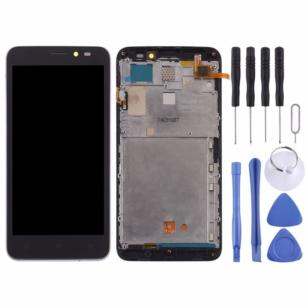 

LCD Screen and Digitizer Full Assembly with Frame for Lenovo A606