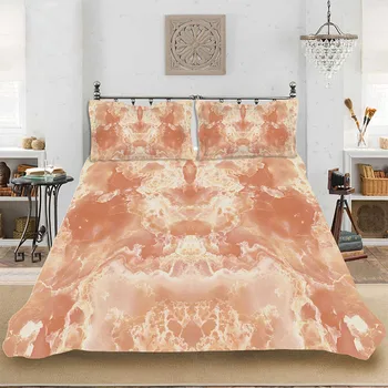 

3D HD Print Comforter Marble Light Luxury Bedding set Bedclothes Include Duvet Cover Pillowcase Print Home Textile Bed Linens