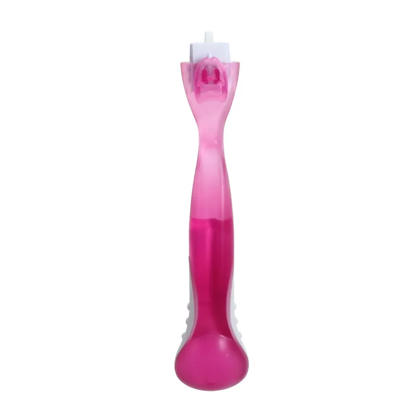 1 бритвенная ручка или 4 бритвенных лезвия для ручного бритья женские бритвенные лезвия для безопасного бритья волос Женская бритвенная головка - Цвет: Pink Handle