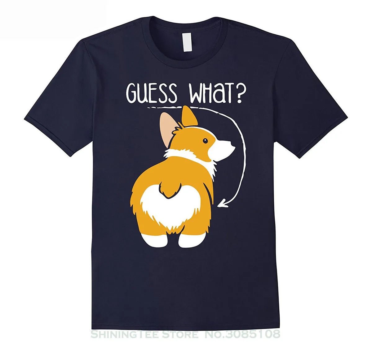 

Newest 2017 Fashion Stranger Things T Shirt Men Corgi Butt Dog T-shirt - Dog Lovers