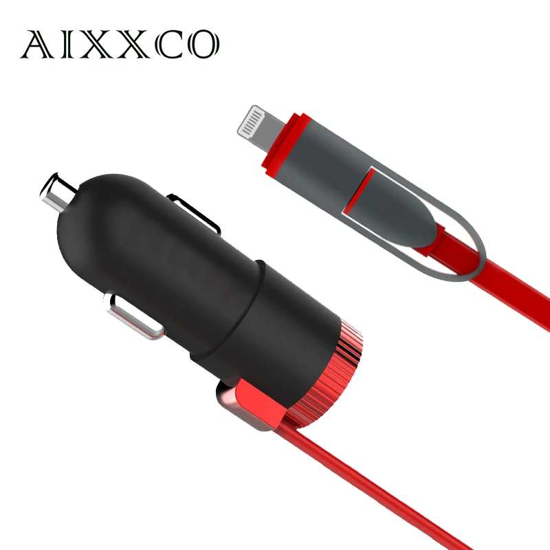  AIXXCO New 12-24V Micro USB Car Charger Adapter with USB Port for Android,Your Phone, Tablet and USB Powered Mobile Devices 