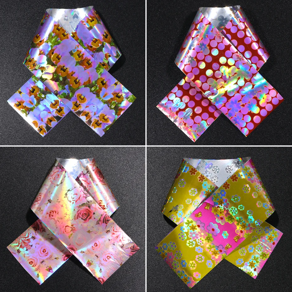 Romantic Pink Flowers Foil4
