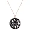 Colgante Vintage de esmalte negro con forma de Luna para mujer, collar, Gargantilla ► Foto 3/6