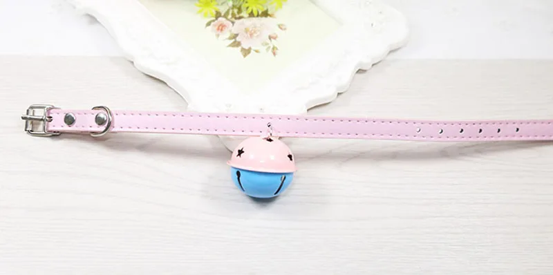 Adjustable PU Leather Bell Cat Collar Puppy Pet Collar for Cats Baby Dogs Puppies Pet Producst Cat Accessoires