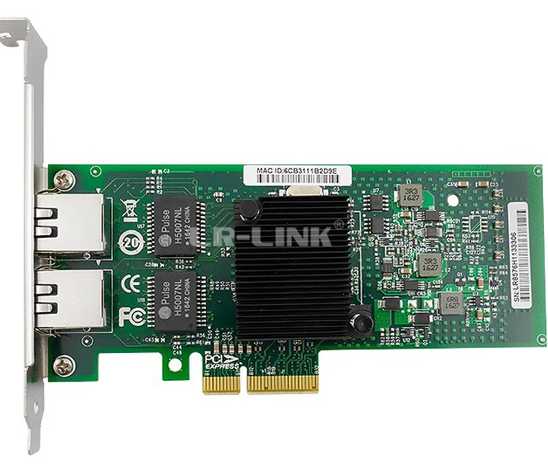 LR-LINK 9702ET двойной порт PCI-Express сетевая карта 1 ГБ Gigabit Ethernet сетевой адаптер для сервера Intel 82576 E1G42ET Совместимость NIC