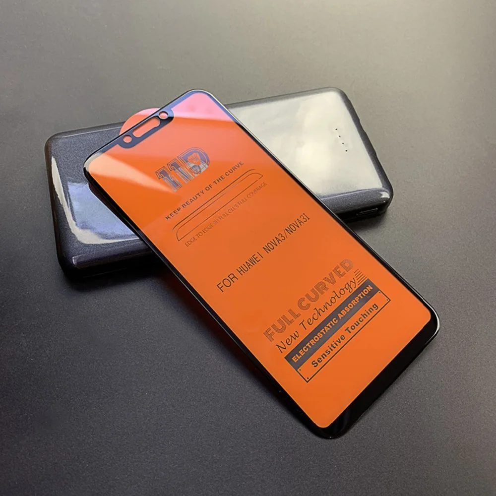 11D полное покрытие закаленное стекло для Huawei Mate 20 lite Nova 3 3i 9i 7A Y7 Prime Защита экрана