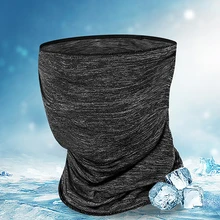 Ice Silk велосипедная маска Шарф анти-пот дышащая УФ-защита Спортивная велосипедная маска для бега езда анти-УФ маски для лица