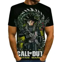 Dragon Ball Z Ultra Instinct God Son Goku Super Saiyan Men Tshirt 3D Printed Summer O-Neck Daily Casual Funny T shirt Plus Size
