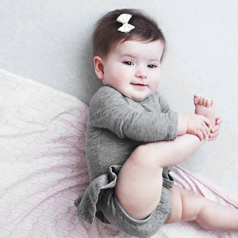 Newborn Infant Clothes Princess Baby Girls Bodysuits Long sleeve One