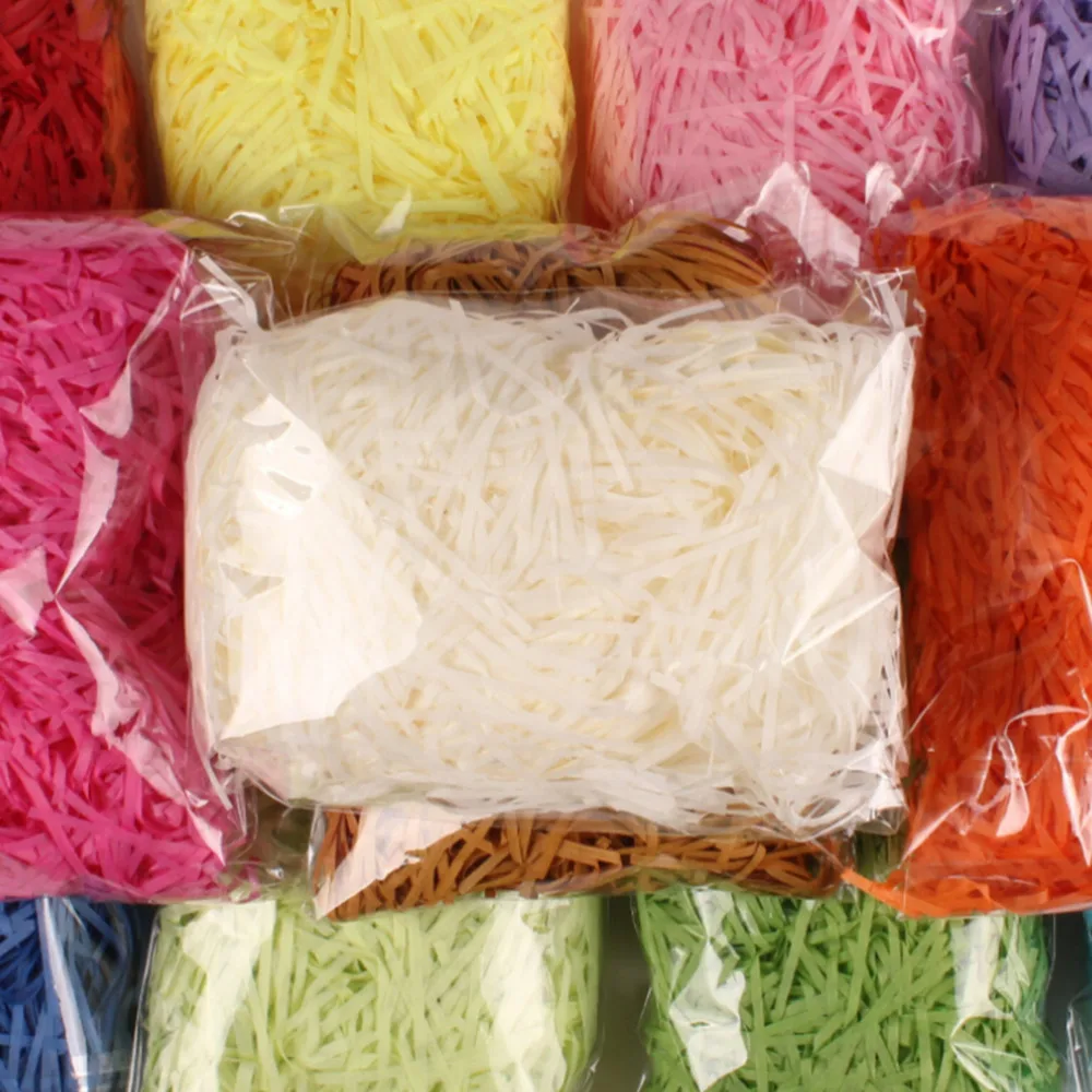 

20g/bag Shredded Crinkle Paper Raffia Paper Confetti Dry Straw Gifts Box Filling Material Wedding/Birthday Party Decoration