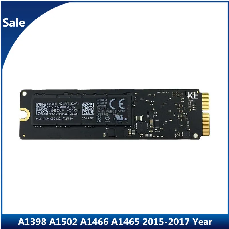 Твердотельный накопитель 2015 2017 года 128 ГБ 256 512 ТБ для Macbook Pro Retina A1502 A1398 Air A1466 A1465 SSD