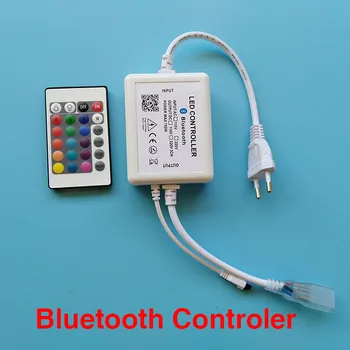 

Bluetooth RGB Strip Light iOS Android APP Remote Controler For SMD5050 RGB Flexible Strip Light AC220V AC110V Music Controller