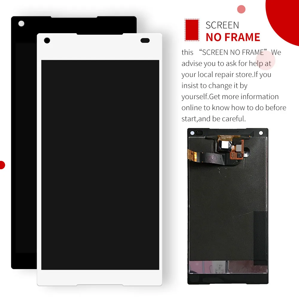 4 6 &quotчерный/белый для Sony Xperia Z5 Compact Z5mini E5803 E5823 ЖК дисплей дигитайзер сенсорный