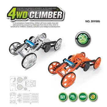 

New hot Children's Toys Solar four-wheel drive vehicle Simple Building Block Car for Children Gifts for Children's Day Boy gift