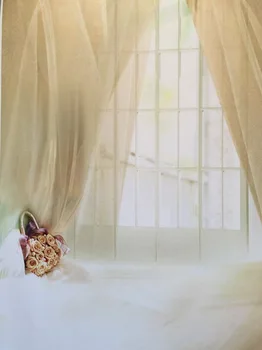 

Dream Curtain Baby Photography Background Indoor Flowers Decor Child Backdrops fond photographie enfant