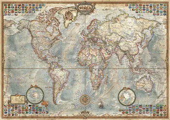 

EDUCA AncientWorld Map 1500 Piece Jigsaw Puzzle for Adult Gift Toy 86*60cm