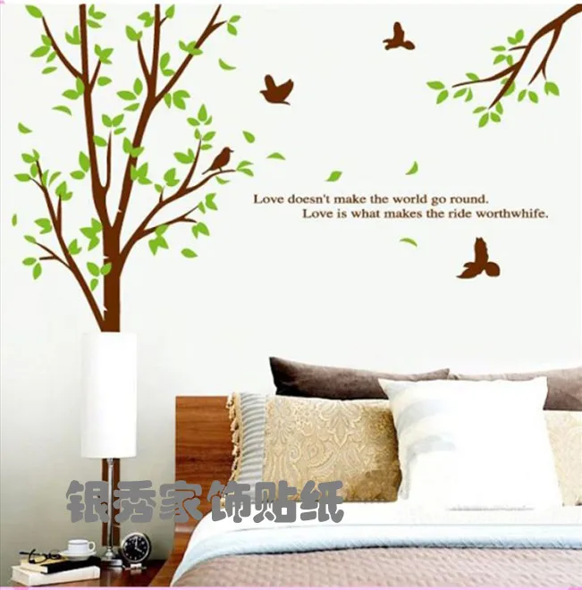 Flower Tree Stickers Wall Sticker Wall Art Home Decoration Accessories