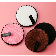 Maange макияжная puff 4 шт для очистки puff макияж моды Remover Очищение лица Ткань колодки плюшевые пуфы Apr11 Dropship