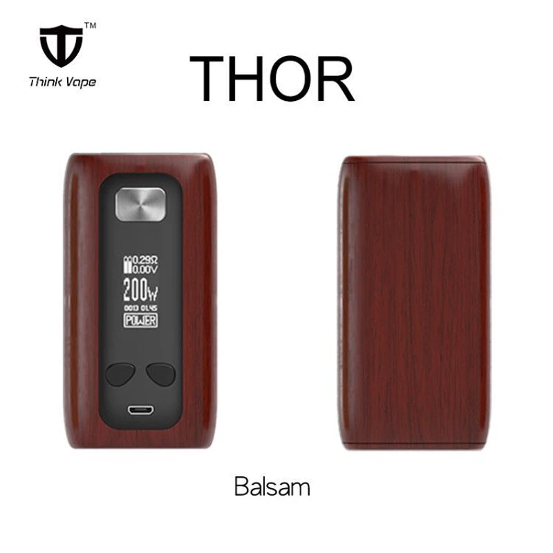 Think Vape Thor pro MOD 220 Вт Двойной 18650 электронная сигарета мод VW/TC/Bypass TFT экран vs Vape Thor box mod - Цвет: Thor 200W balsam