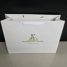 1000 шт./лот 32Hx43x14cm оригинальная роскошная бумага сумки с ручкой индивидуальный логотип для печати