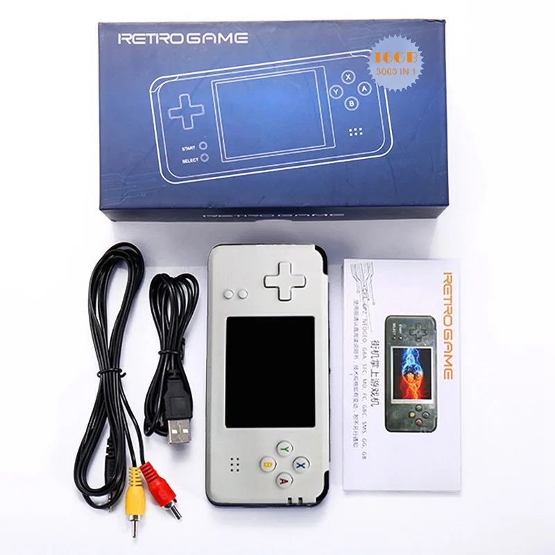 New Video Handheld Game Console Retro 16GB Video Game Retro Handheld Game Player Built in 3000
