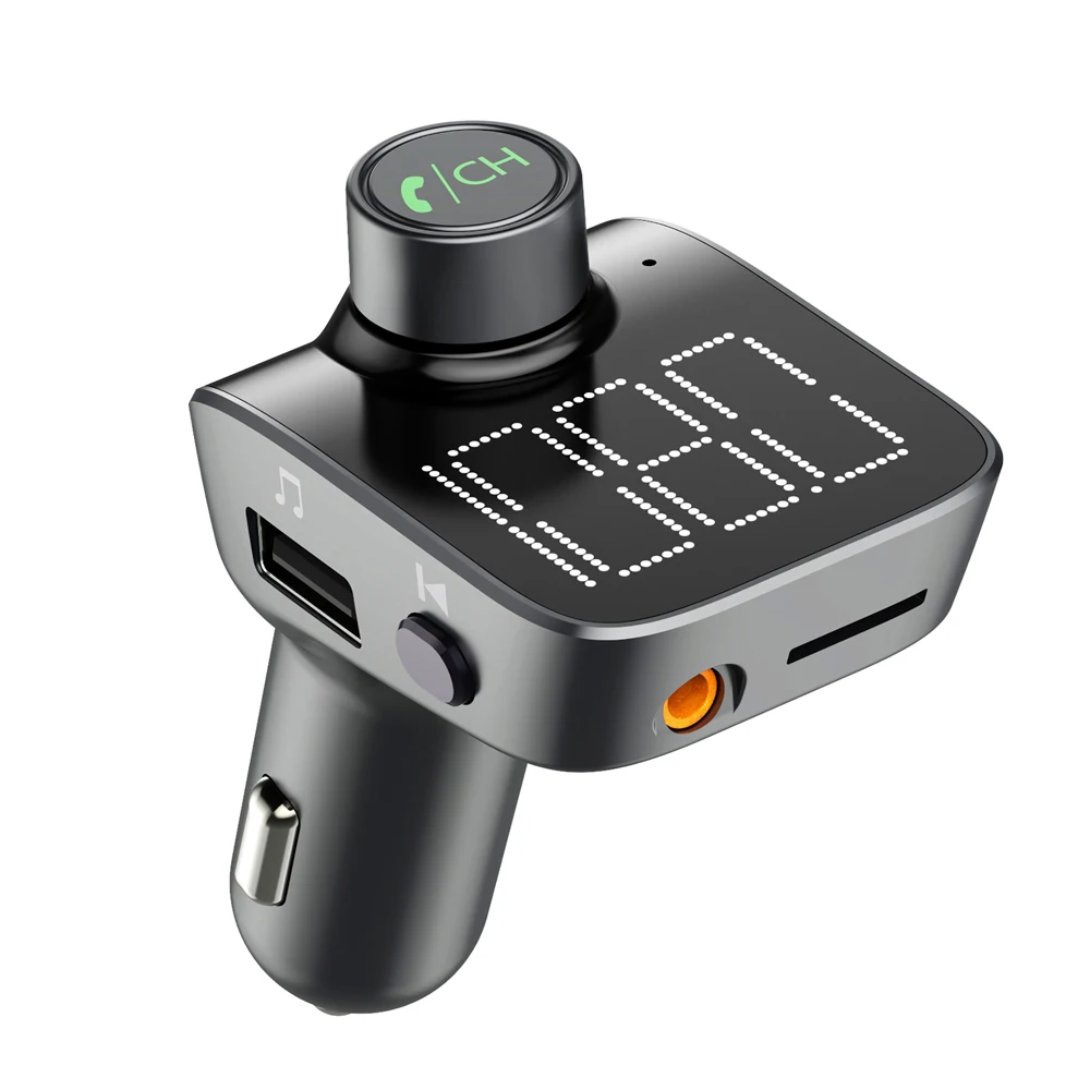 

CDEN car MP3 player aux Bluetooth 5.0 FM transmitter car charger U disk lossless music play Bluetooth phone call