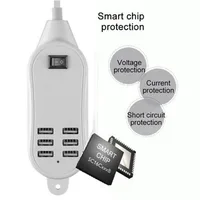 Etmakit 6 usb портов зарядное устройство концентратор для рабочего стола EU/US/UK ШТЕПСЕЛЬНАЯ Розетка гнезда для зарядки удлинитель адаптер питания - изображение