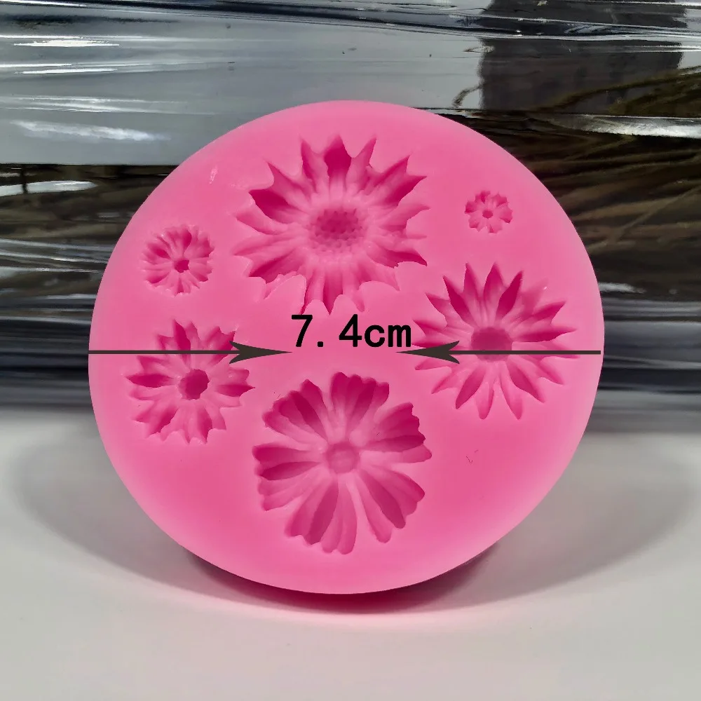 Sun Flower silicone cake mold4