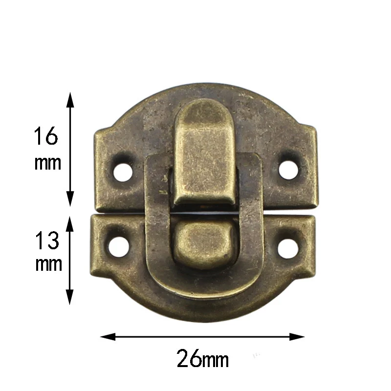 30 шт. антикварные Засов железный замок защелки коробка для ювелирных изделий Пряжка Застежка для чемодана зажим застежка деревянная коробка для вина защелка