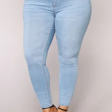 Джинсы для полных женщин, джинсовые штаны синего цвета, женские джинсы s со средней талией, женские обтягивающие штаны для женщин, брюки размера плюс XL-7XL