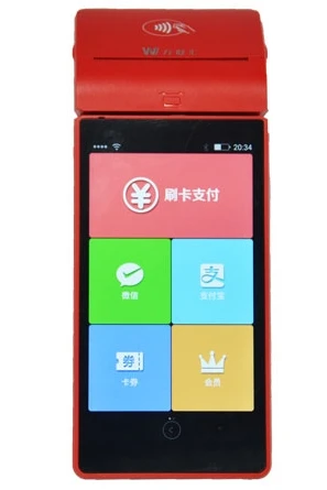 

4 5.5 inch nfc pos terminal with android system for hotel member management system