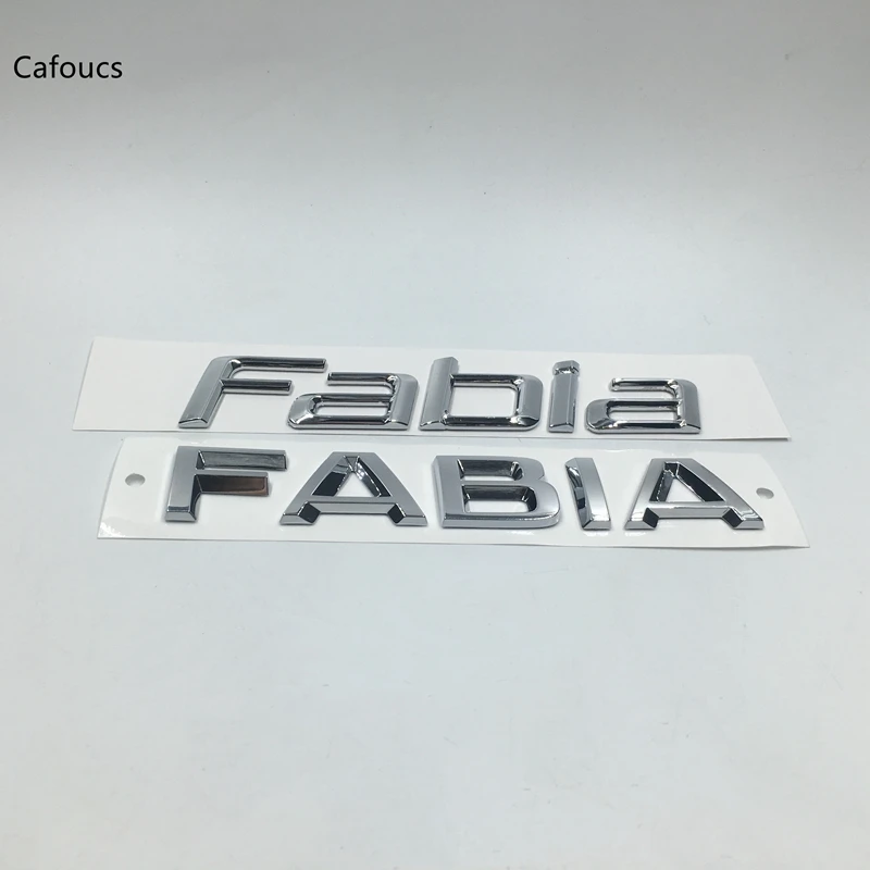 Cafoucs для Skoda FABIA 2 наклейка с эмблемой задней двери логотип значок