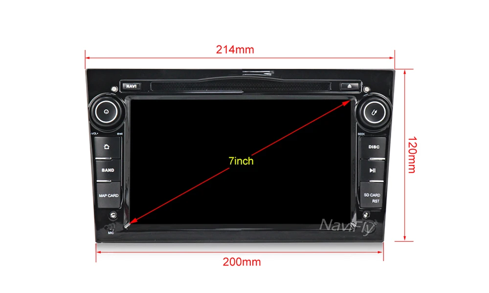 Top NaviFly Opel Android Car Multimedia Player 2 Din Android 9.0 Opel DVD GPS For Astra Meriva Vectra Antara Zafira Corsa Vauxhall 12